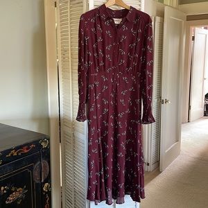 Ba&sh burgundy dress